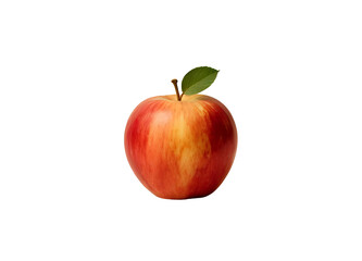 red apple on white background
