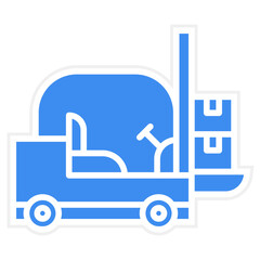 Fork Lift Icon Style