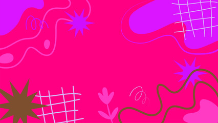 Obraz premium Hand Drawn Flat Vector Background