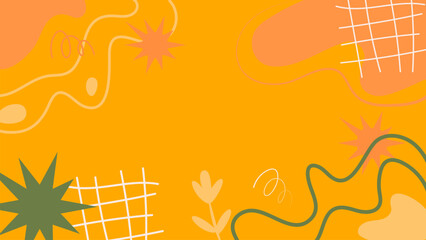 Hand Drawn Flat Vector Background