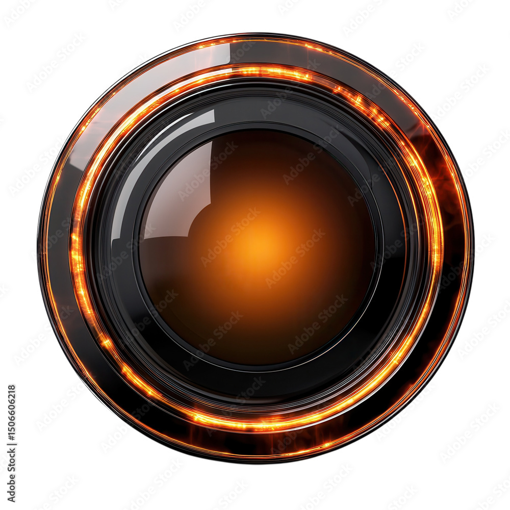 Poster a mesmerizing glimpse into a futuristic portal with radiant energy fields on transparent background