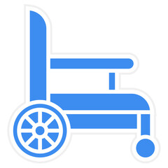 Wheel Chair Icon Style