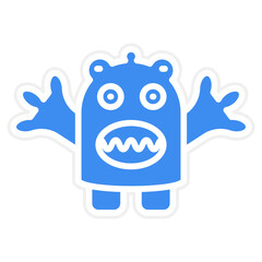Cute Monster Icon Style
