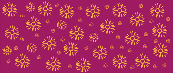 abstract, vector, monochrome, big flowers, all over textiles design, illustration digital image can be used for wrapping paper