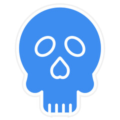 Cute Skull Icon Style