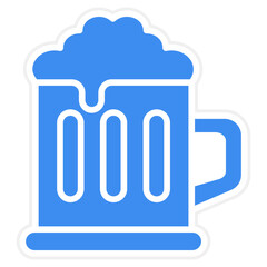 Beer Mug Icon Style