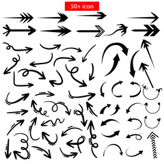 Arrows big black set icons, arrow icon, modern simple arrows, arrow vector collection cursor
