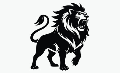 Roaring Lion Silhouette Icon