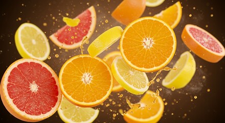Citrus Burst: A Splashing Symphony of Oranges, Grapefruits, and Lemons