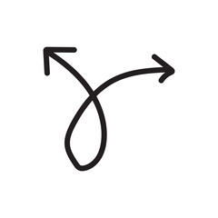Simple Drawn Arrow - UI/UX Element