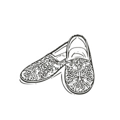 hand drawn vector illustration of a shoe