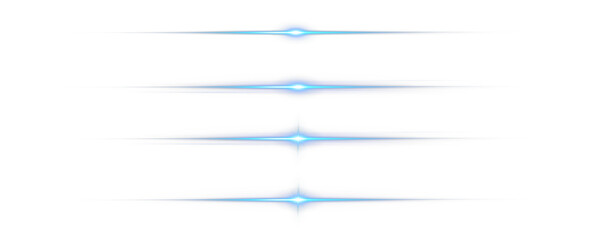 Bright Blue Lens Flare PNG – Glowing Light Burst Isolated on Transparent Background, Cutout Sunray Effect, Realistic Overlay Glow, Optical Flash Beam for Digital Design and Editing