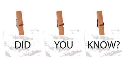 did you know text information sign