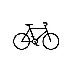 Simple Line Drawing of a Bicycle Perfect for Cycling Designs and Illustrations