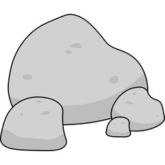 Stone Flat Illustration