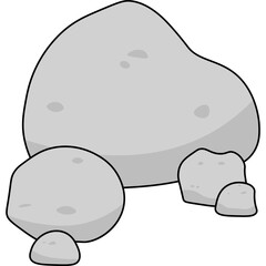 Stone Flat Illustration