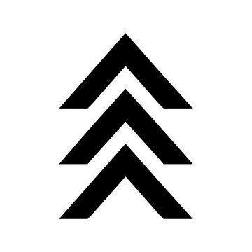 Up arrow vector icon. scroll illustration sign. Direction symbol or logo.