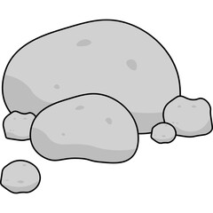 Stone Flat Illustration