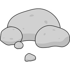 Stone Flat Illustration