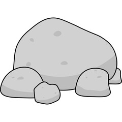 Stone Flat Illustration