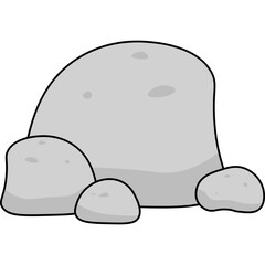 Stone Flat Illustration
