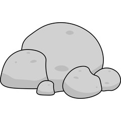 Stone Flat Illustration