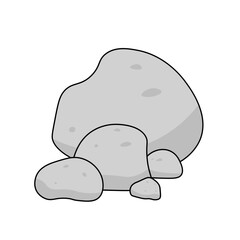 Stone Flat Illustration