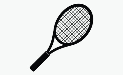 Tennis Racket Silhouette
