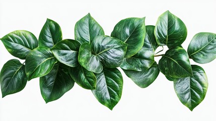 basil isolated on white background Lush Houseplant Leaves: Close-up, transparent PNG