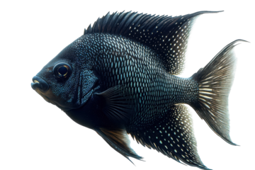 Close up of a black fish