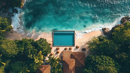 window in the old house Luxurious Beach Resort with Pool