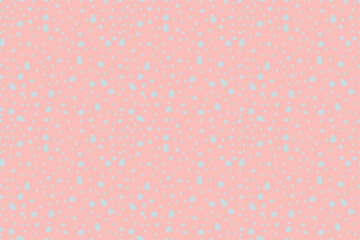 Beautiful seamless pattern with light grey uneven polka dots on  pink background. Abstract spots. For backgrounds, wallpapers, textiles, packaging, or  website.