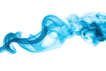Abstract blue smoke design
