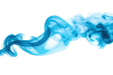 Abstract blue smoke design