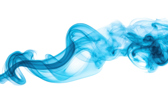 Abstract blue smoke design