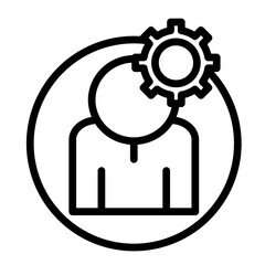 Industry Experience Vector Line Icon Design