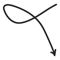 Hand-Drawn Arrow - Vector Element