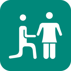 Proposing icon vector image. Suitable for mobile apps, web apps and print media.