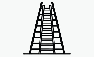 Ladder Silhouette Vector