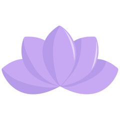 Flat Minimal Lotus Flower 