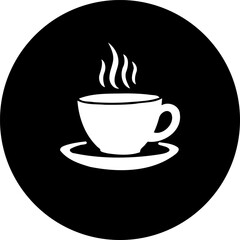 Minimalist depiction of a steaming cup evoking warmth and contemplation