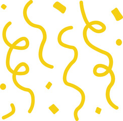 Minimalist Confetti Lines – Festive Vector Decoration