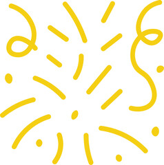 Minimalist Confetti Lines – Festive Vector Decoration