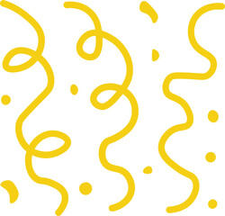 Minimalist Confetti Lines – Festive Vector Decoration