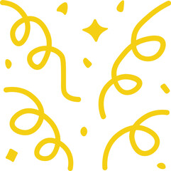 Minimalist Confetti Lines – Festive Vector Decoration