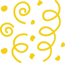 Minimalist Confetti Lines – Festive Vector Decoration