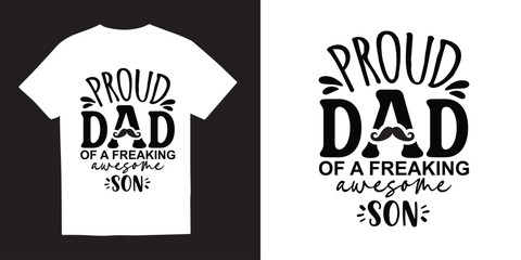 Proud dad of a freaking awesome  tshirt design, Fathers day svg tshirt design, Fathers day SVG bundle, Fathers day svg, Free-ish, daddy svg png, Cut Files for Cricut,Silhouette, dad tshirt design