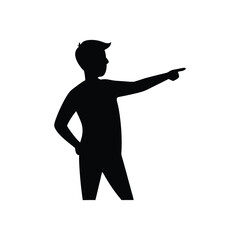 vector silhouette of a man