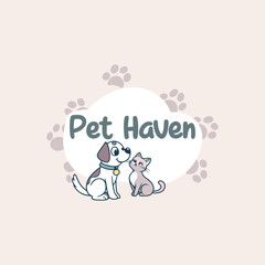 pet shop logo design vector 