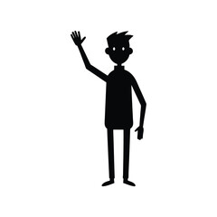 silhouette of a man with a gun